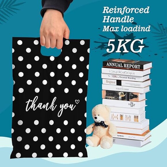 10 pcs Poly Mailers with Handle 10 X 13 Inch Premium Shipping Bags - Picture 3 of 3